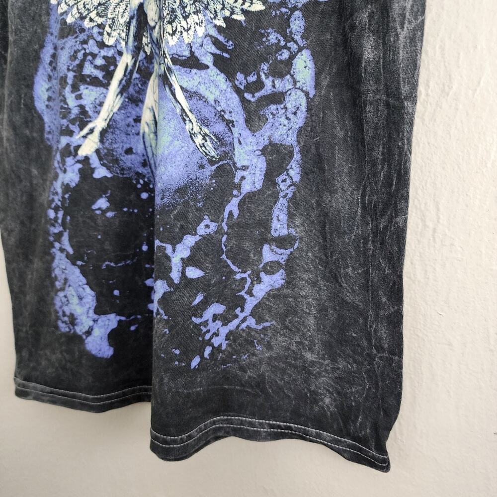 Nirvana Official Graphic T-Shirt Black Acid Wash Tie Dye Band Tee Medium NEW - Picture 5 of 8